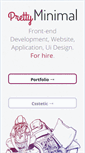 Mobile Screenshot of prettyminimal.com